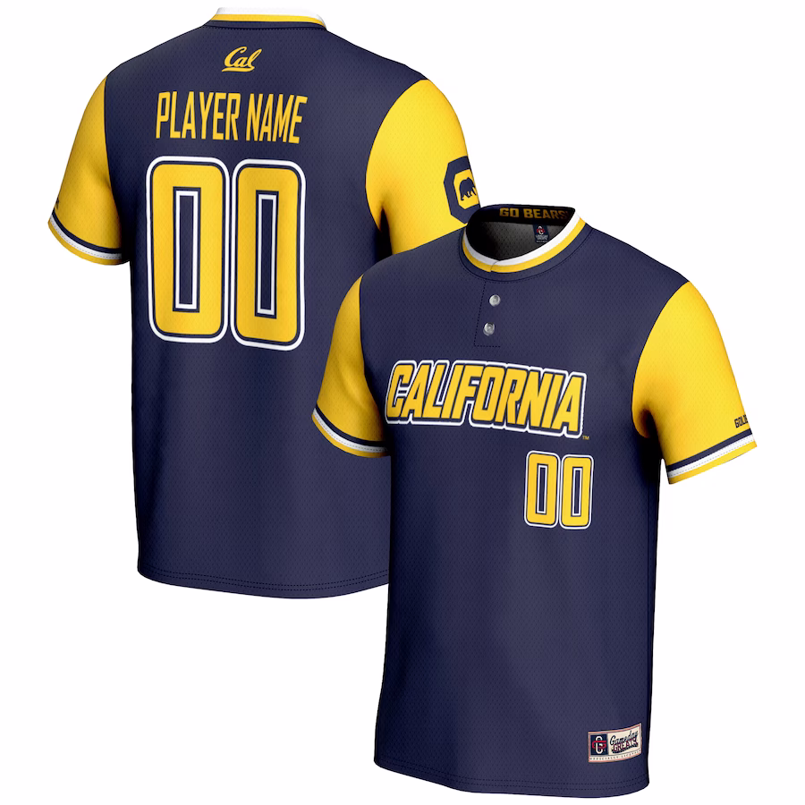 Cal Bears GameDay Greats NIL Pick-A-Player Lightweight Softball Jersey - Navy