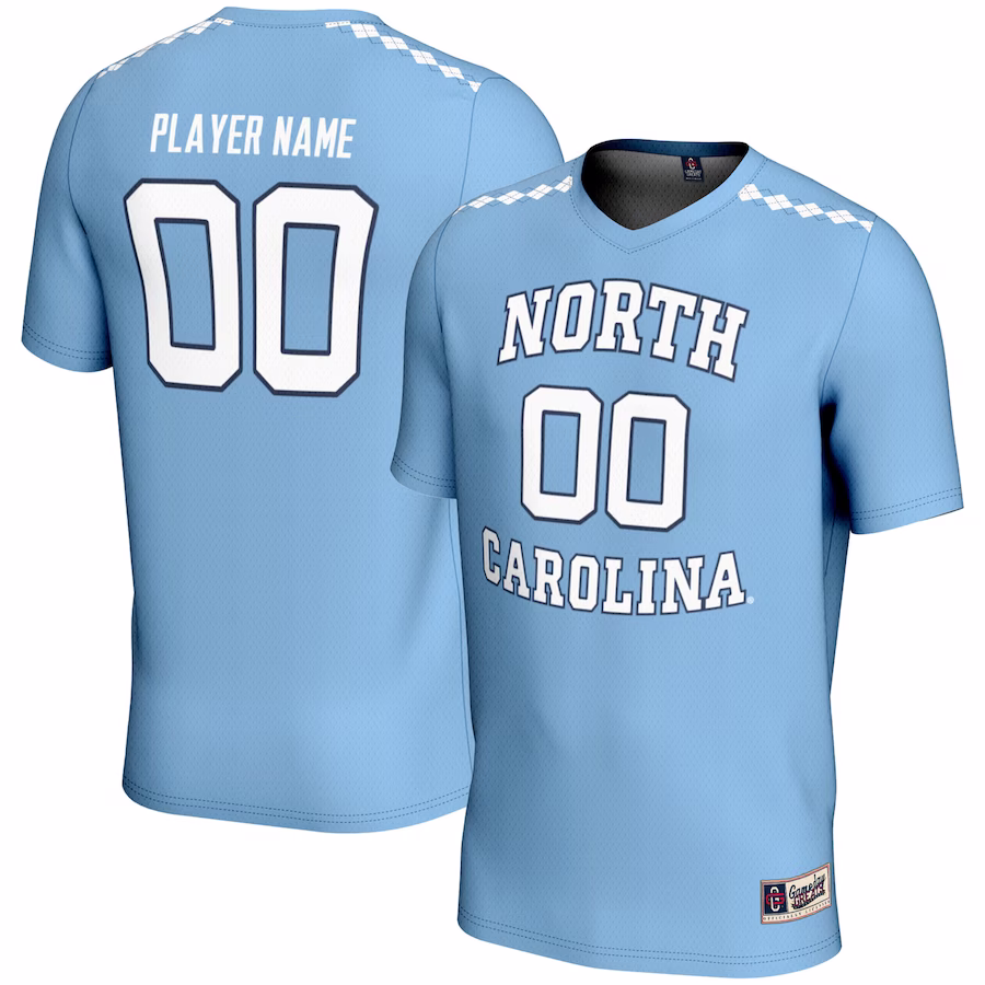 North Carolina Tar Heels GameDay Greats Unisex NIL Pick-A-Player Women's Lacrosse Lightweight Jersey - Carolina Blue