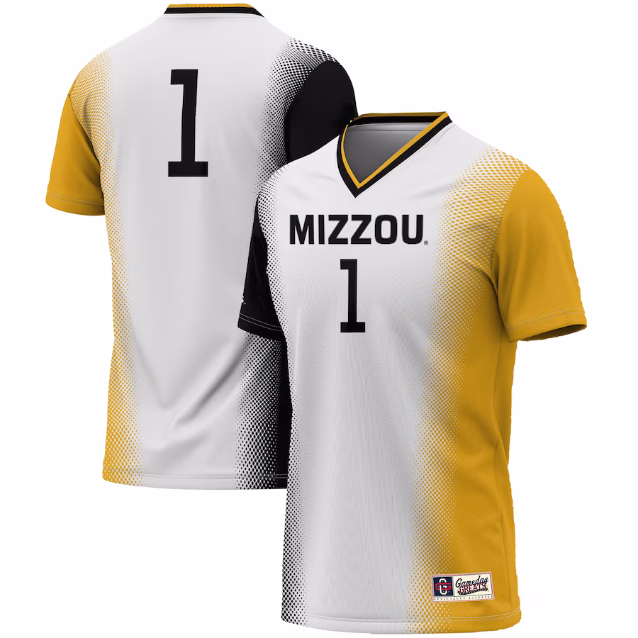 #1 Missouri Tigers GameDay Greats Unisex  Lightweight Women's Soccer Jersey - White