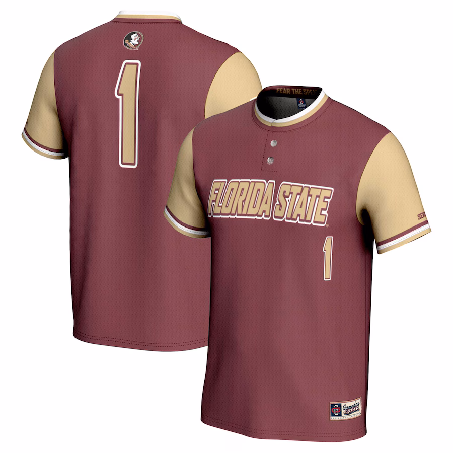 #1 Florida State Seminoles GameDay Greats Unisex Lightweight Softball Jersey - Garnet