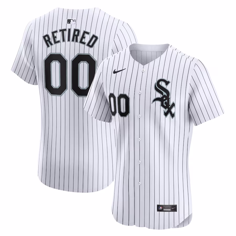Men's Chicago White Sox Nike White Home Elite Pick-A-Player Retired Roster Jersey