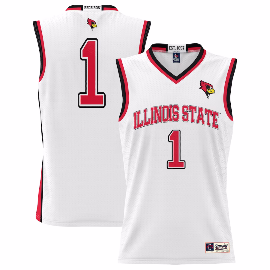 #1  Illinois State Redbirds GameDay Greats  Lightweight Basketball Jersey - White