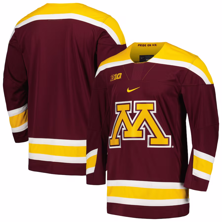 Minnesota Golden Gophers Nike Replica Hockey Jersey - Maroon