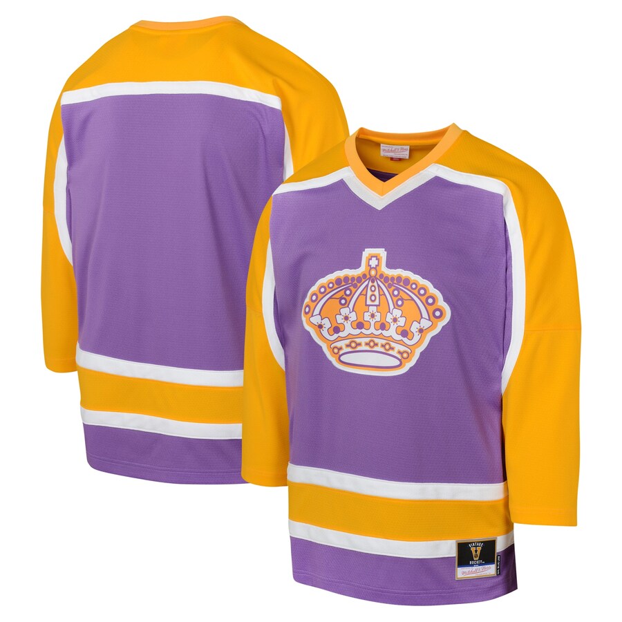 Youth Los Angeles Kings  Mitchell & Ness Purple 1980 Blue Line Player Jersey