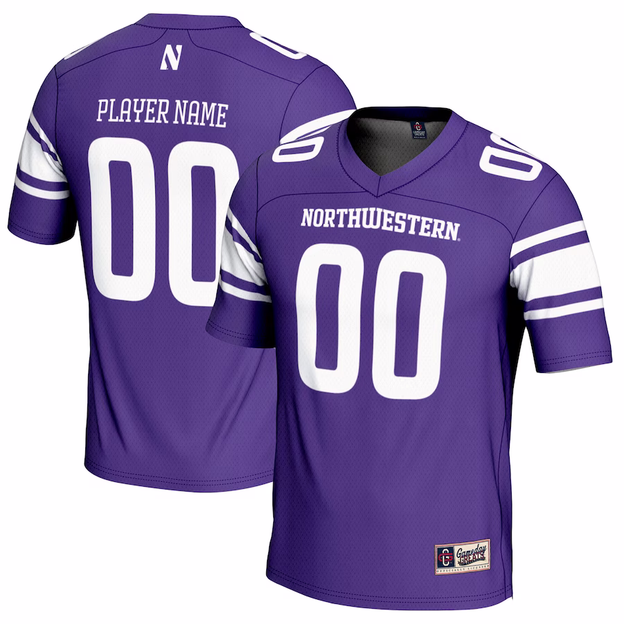 Northwestern Wildcats GameDay Greats NIL Pick-A-Player Football Jersey - Purple