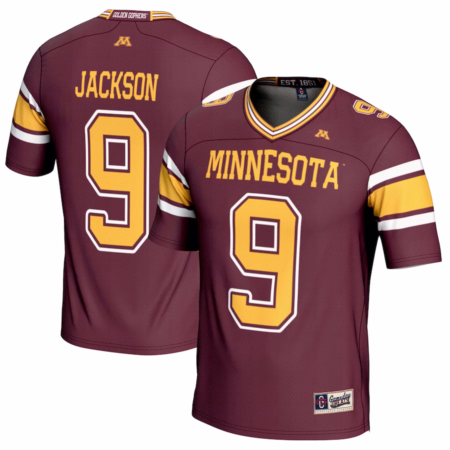 Daniel Jackson Minnesota Golden Gophers GameDay Greats Youth NIL Player Football Jersey - Maroon