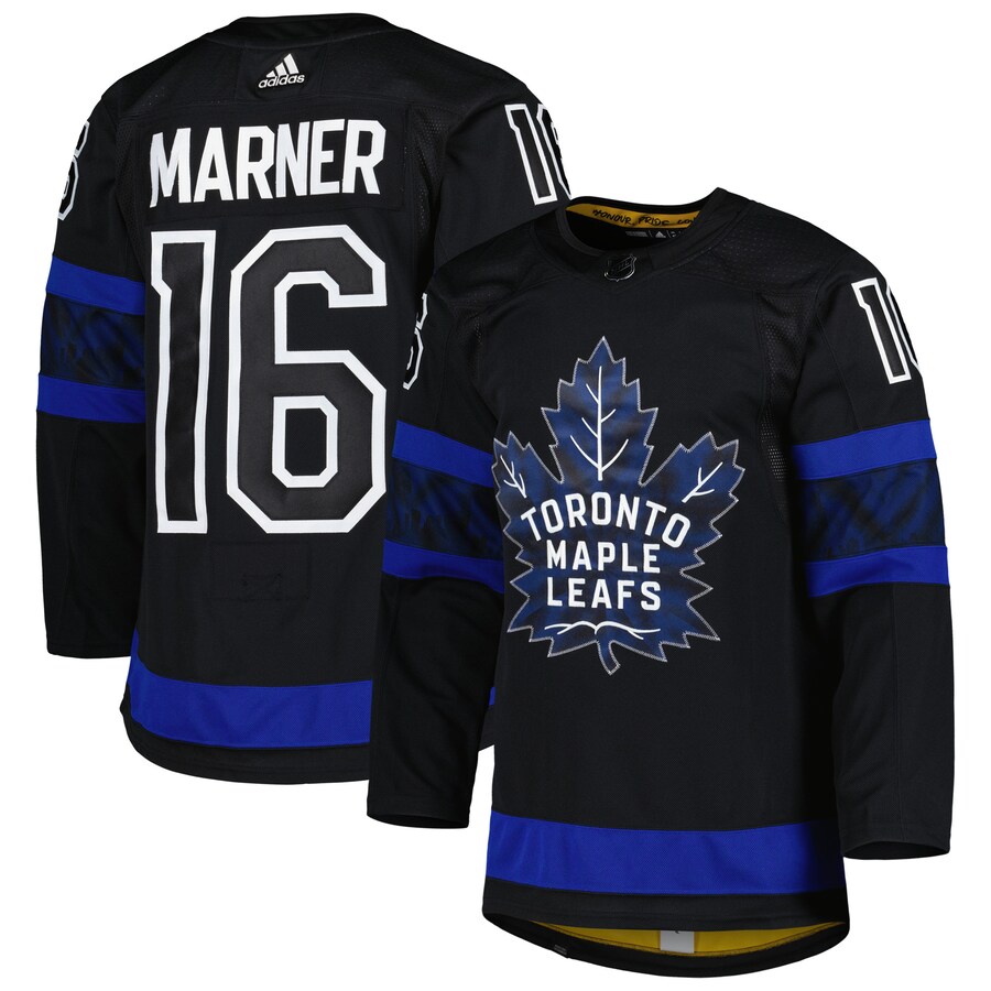 Men's Toronto Maple Leafs Mitch Marner adidas Black  Primegreen Authentic Pro Player Jersey