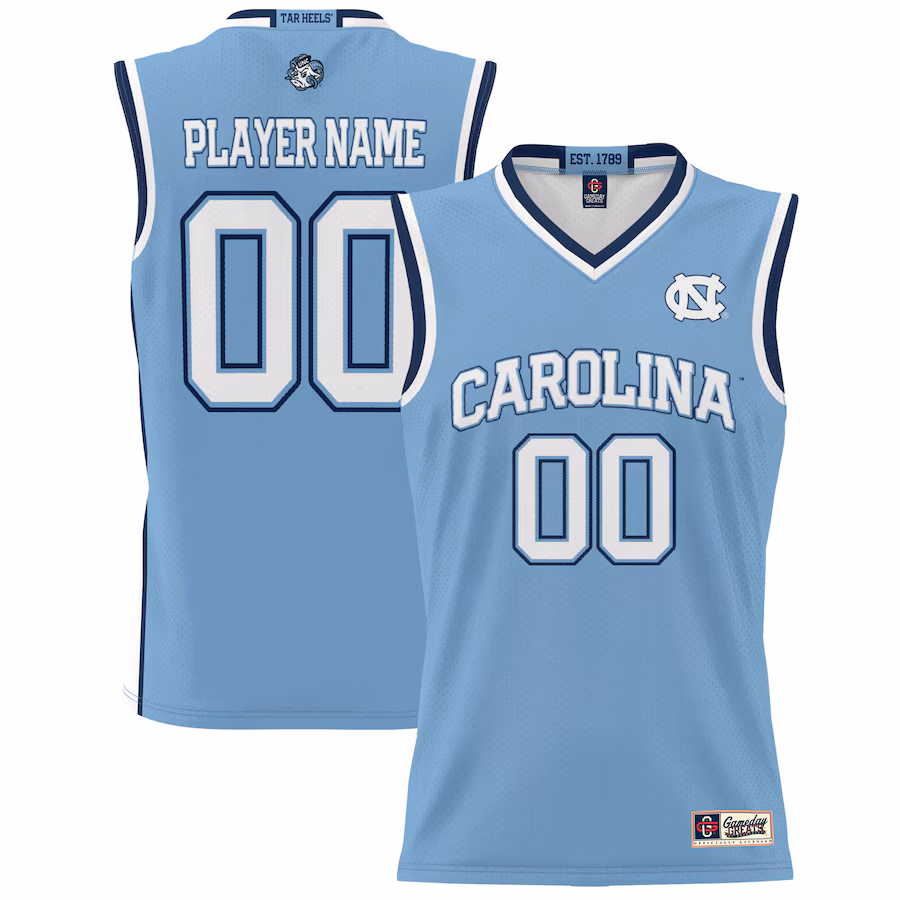 North Carolina Tar Heels GameDay Greats Youth NIL Pick-A-Player Lightweight Women's Basketball Jersey - Carolina Blue