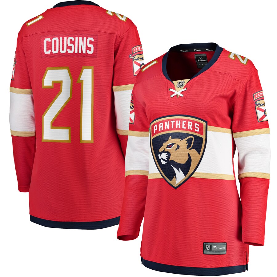 Women's Florida Panthers Nick Cousins Fanatics Branded Red Home Breakaway Player Jersey
