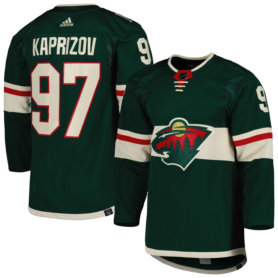 Men's Minnesota Wild Kirill Kaprizov adidas Green Home Primegreen Authentic Pro Player Jersey