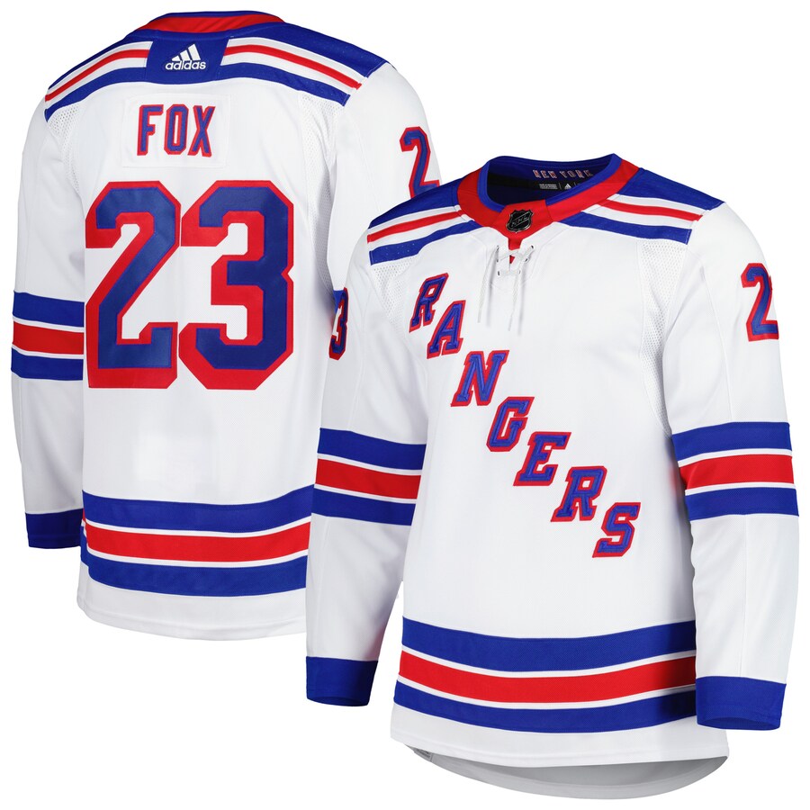 Men's New York Rangers Adam Fox adidas White Home Primegreen Authentic Pro Player Jersey