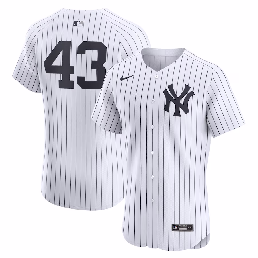 Men's New York Yankees Jonathan Loáisiga Nike White Home Elite Player Jersey