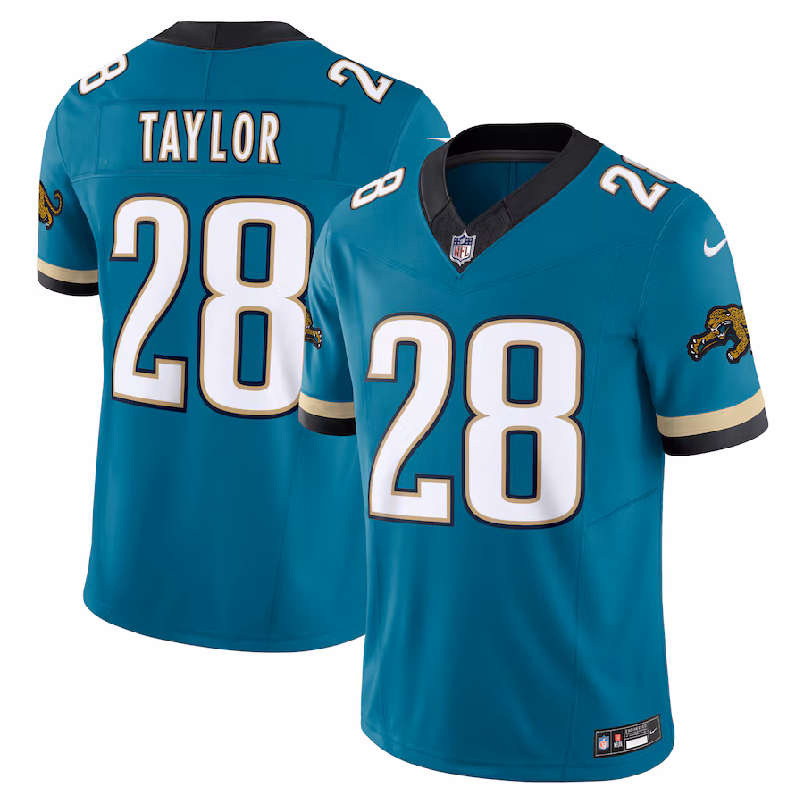 Men's Jacksonville Jaguars Fred Taylor Nike Teal Prowler Throwback Vapor F.U.S.E. Limited Retired Player Jersey