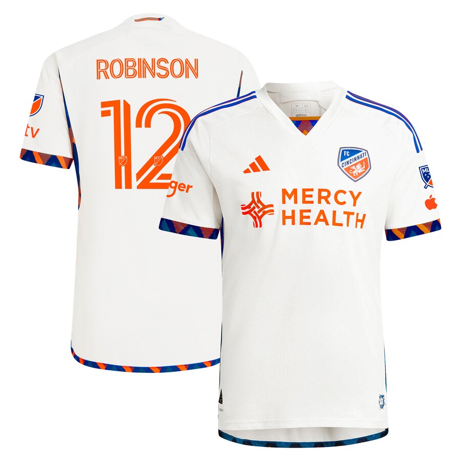 Men's FC Cincinnati Miles Robinson adidas White 2024 The Canvas Kit Authentic Player Jersey