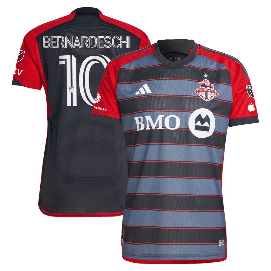 Men's Toronto FC Federico Bernardeschi adidas Gray 2023 Club Kit Authentic Player Jersey