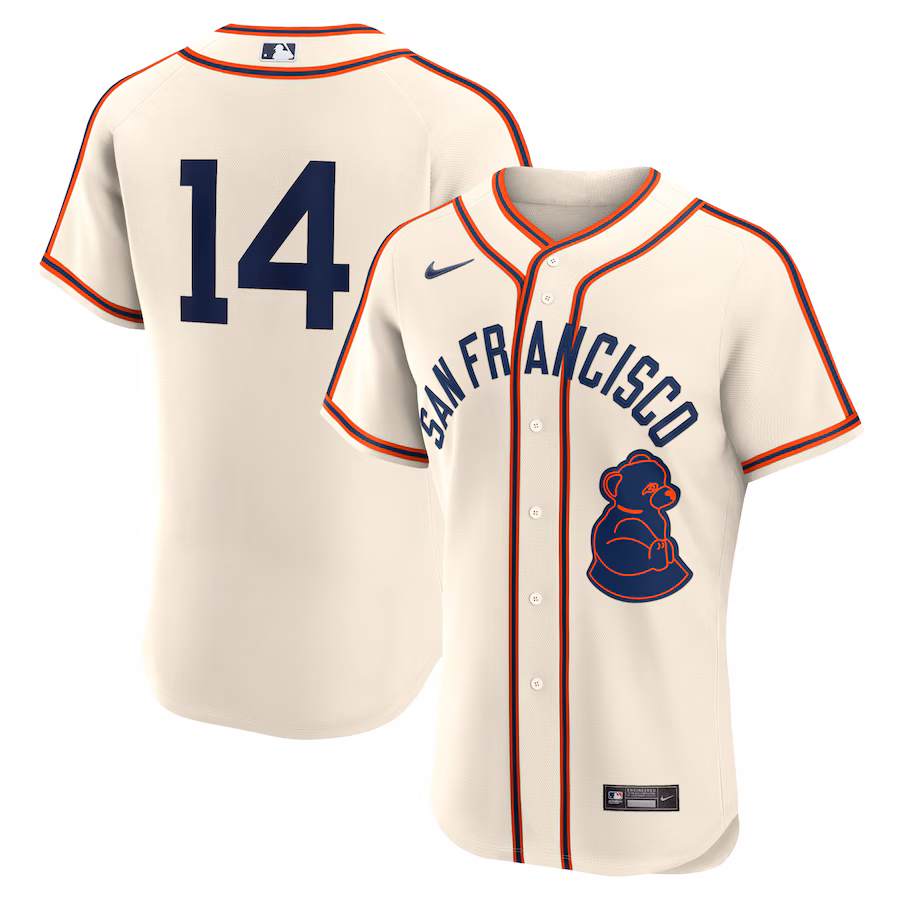 Men's San Francisco Giants Patrick Bailey Nike Cream 2024 Rickwood Classic Authentic Player Jersey