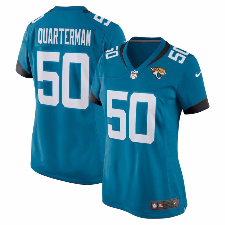 Women's Jacksonville Jaguars Shaquille Quarterman Nike Teal Nike Game Jersey