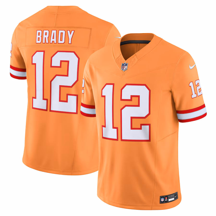 Men's Tampa Bay Buccaneers Tom Brady Nike Orange Vapor F.U.S.E. Limited Jersey