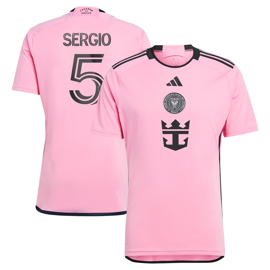 Men's Inter Miami CF Sergio Busquets adidas Pink 2024 2getherness Replica Player Jersey