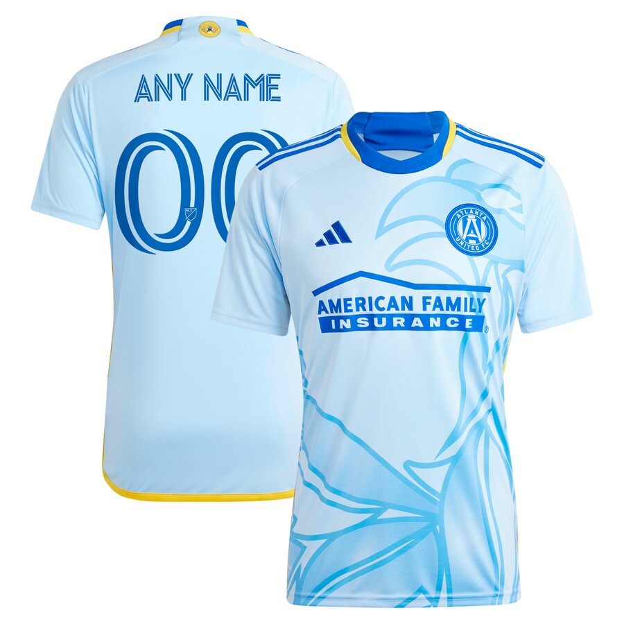 Men's Atlanta United FC  adidas Light Blue 2024 The Resurgens Kit Replica Custom Jersey