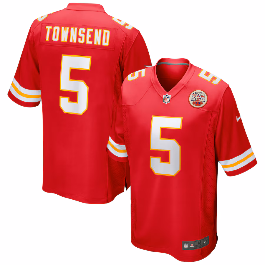 Men's Kansas City Chiefs Tommy Townsend Nike Red Game Jersey