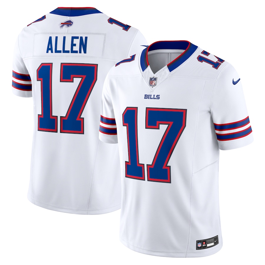 Men's Buffalo Bills Josh Allen Nike White Vapor F.U.S.E. Limited Jersey