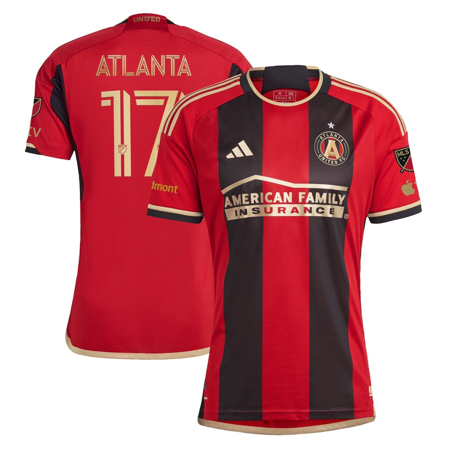 Men's Atlanta United FC adidas Black 2023 The 17s' Kit Authentic Jersey