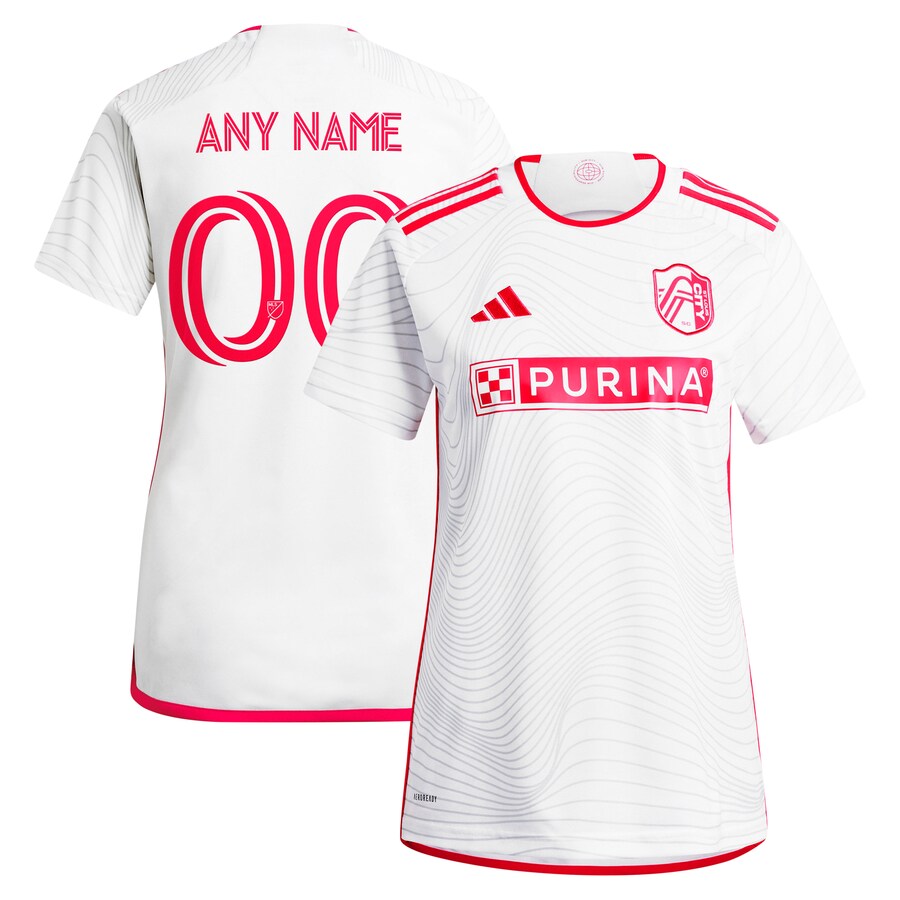 Women's St. Louis City SC  adidas White 2024 The Confluence Kit Replica Custom Jersey