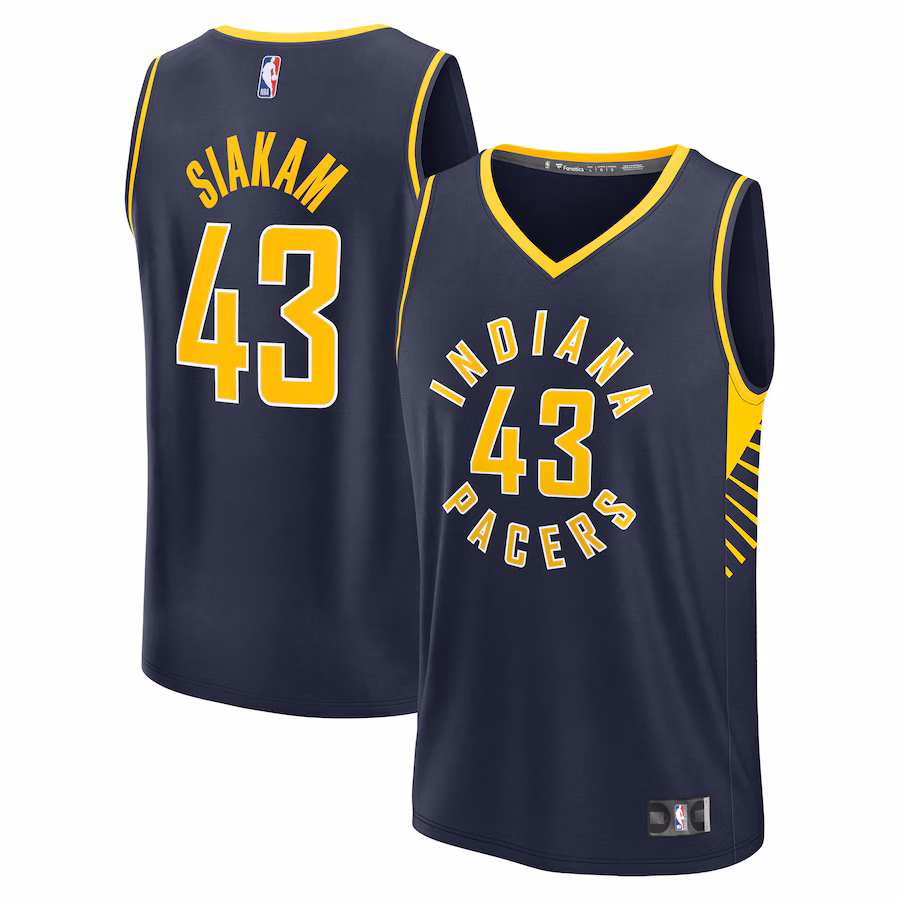 Men's Indiana Pacers Pascal Siakam Fanatics Navy Fast Break Player Jersey - Icon Edition