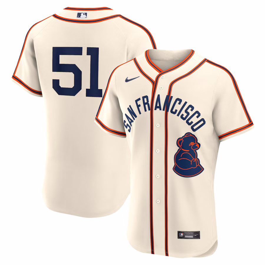 Men's San Francisco Giants Jung Hoo Lee Nike Cream 2024 Rickwood Classic Authentic Player Jersey