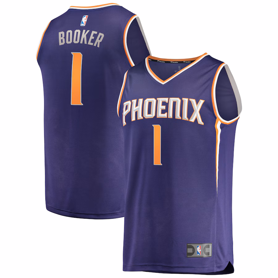 Men's Phoenix Suns Devin Booker Fanatics Purple Fast Break Replica Jersey - Icon Edition