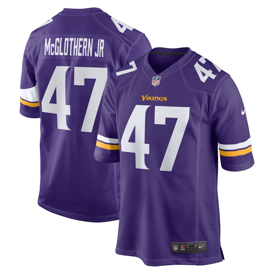 Men's Minnesota Vikings Dwight McGlothern Jr. Nike  Purple Game Jersey