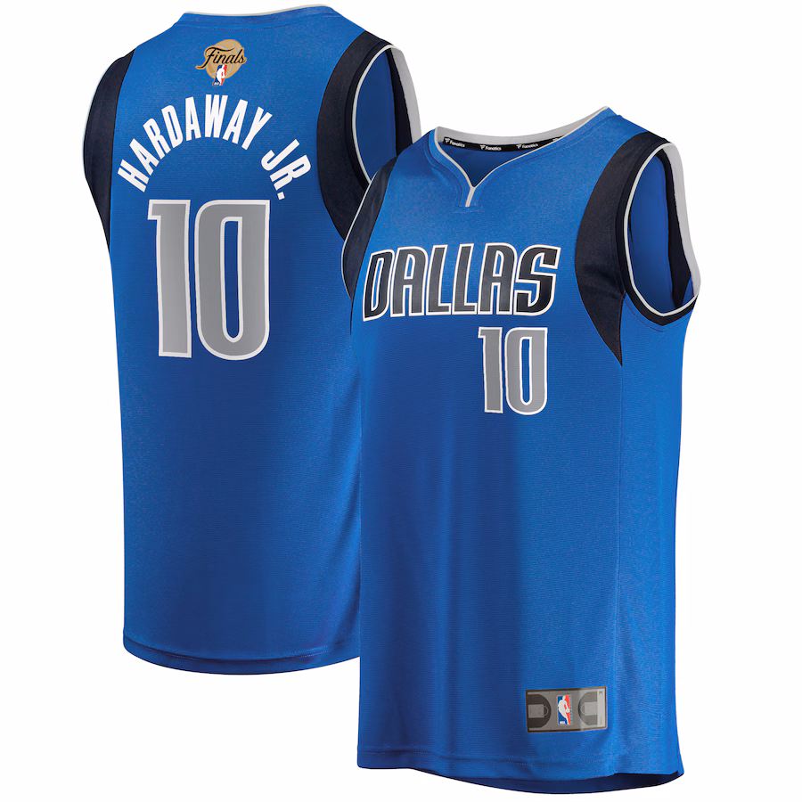 Men's Dallas Mavericks Tim Hardaway Jr. Fanatics Blue 2024 NBA Finals Fast Break Replica Player Jersey - Icon Edition