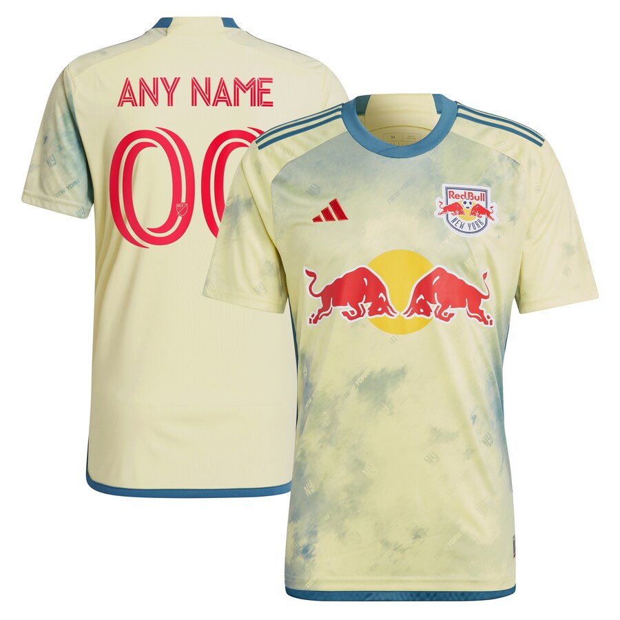 Men's New York Red Bulls adidas Yellow 2023 Daniel Patrick Kit Replica Custom Jersey