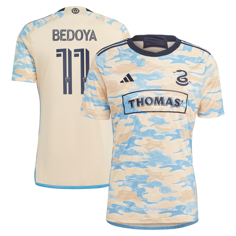 Men's Philadelphia Union Alejandro Bedoya adidas Tan 2023 For Philly Replica Jersey