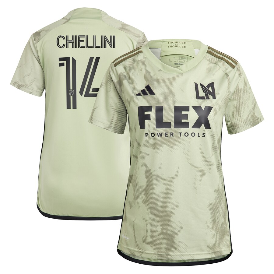 Women's LAFC Giorgio Chiellini adidas Green 2023 Smokescreen Replica Player Jersey