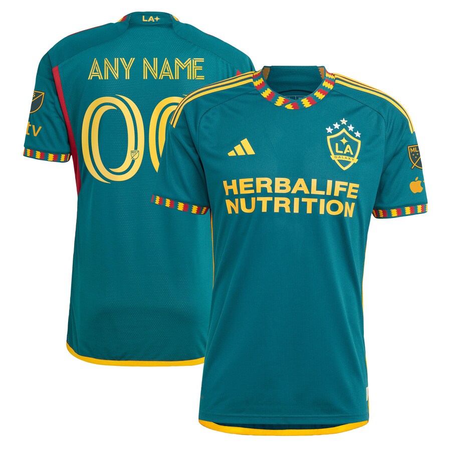 Men's LA Galaxy adidas Green 2023 LA Kit Authentic Custom Jersey