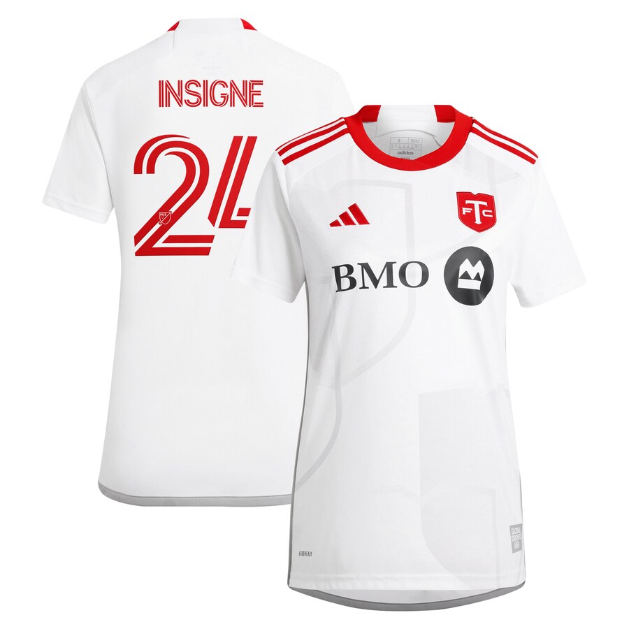 Women's Toronto FC Lorenzo Insigne adidas White 2024 GTA Kit Replica Player Jersey