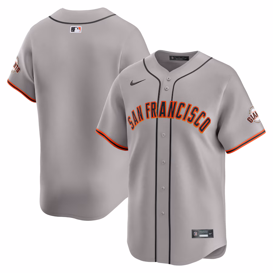 Men's San Francisco Giants  Nike Gray Away Limited Jersey