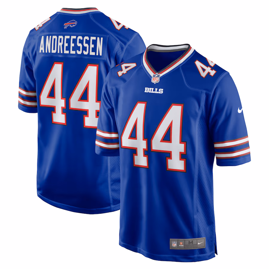 Men's Buffalo Bills Joe Andreessen Nike  Royal Game Jersey