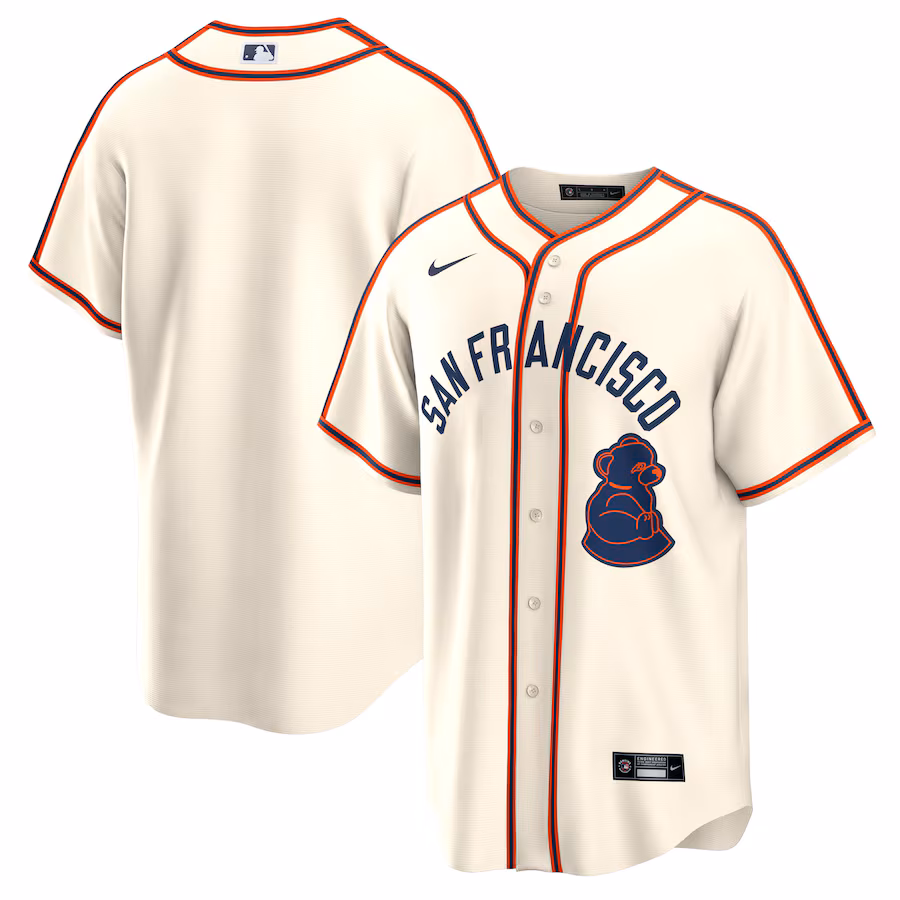 Men's San Francisco Giants  Nike Cream 2024 Rickwood Classic Replica Jersey