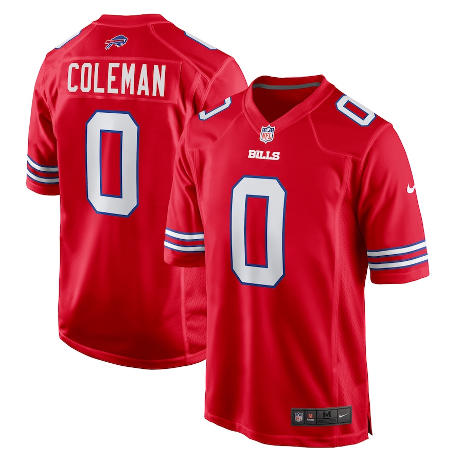 Men's Buffalo Bills Keon Coleman Nike  Red Alternate Game Jersey