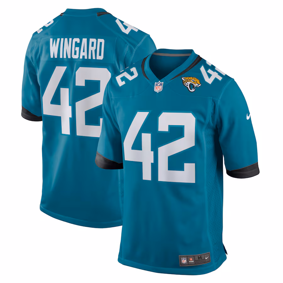 Men's Jacksonville Jaguars Andrew Wingard Nike Teal Game Jersey