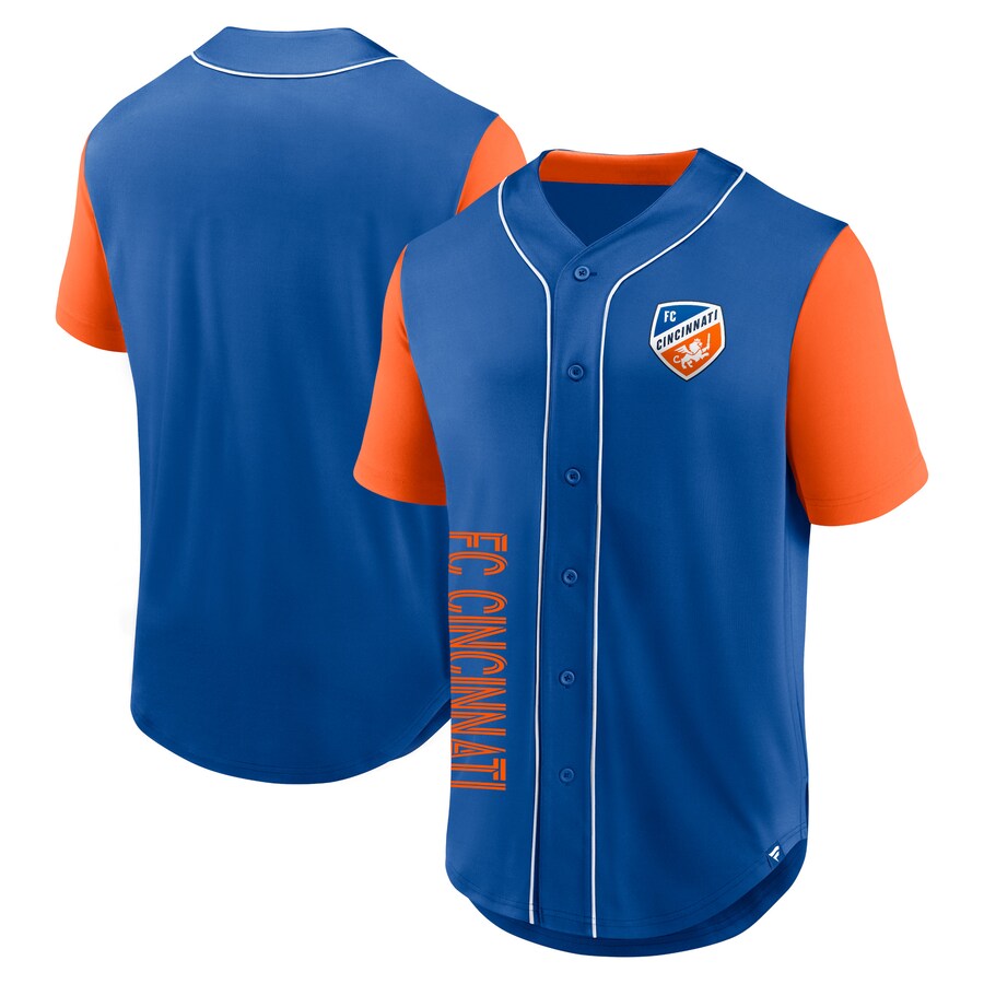 Men's FC Cincinnati Fanatics Royal Balance Fashion Baseball Jersey