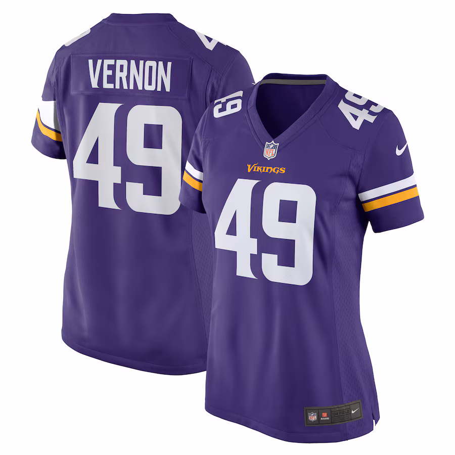 Women's Minnesota Vikings Seth Vernon Nike  Purple Game Jersey
