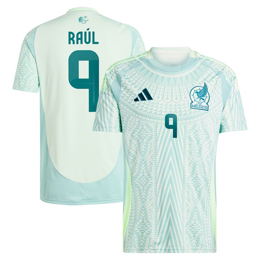 Men's Mexico National Team Raul Jimenez adidas Green 2024 Away Replica Player Jersey