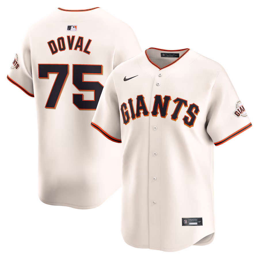 Men's San Francisco Giants Camilo Doval Nike Cream Home Limited Player Jersey