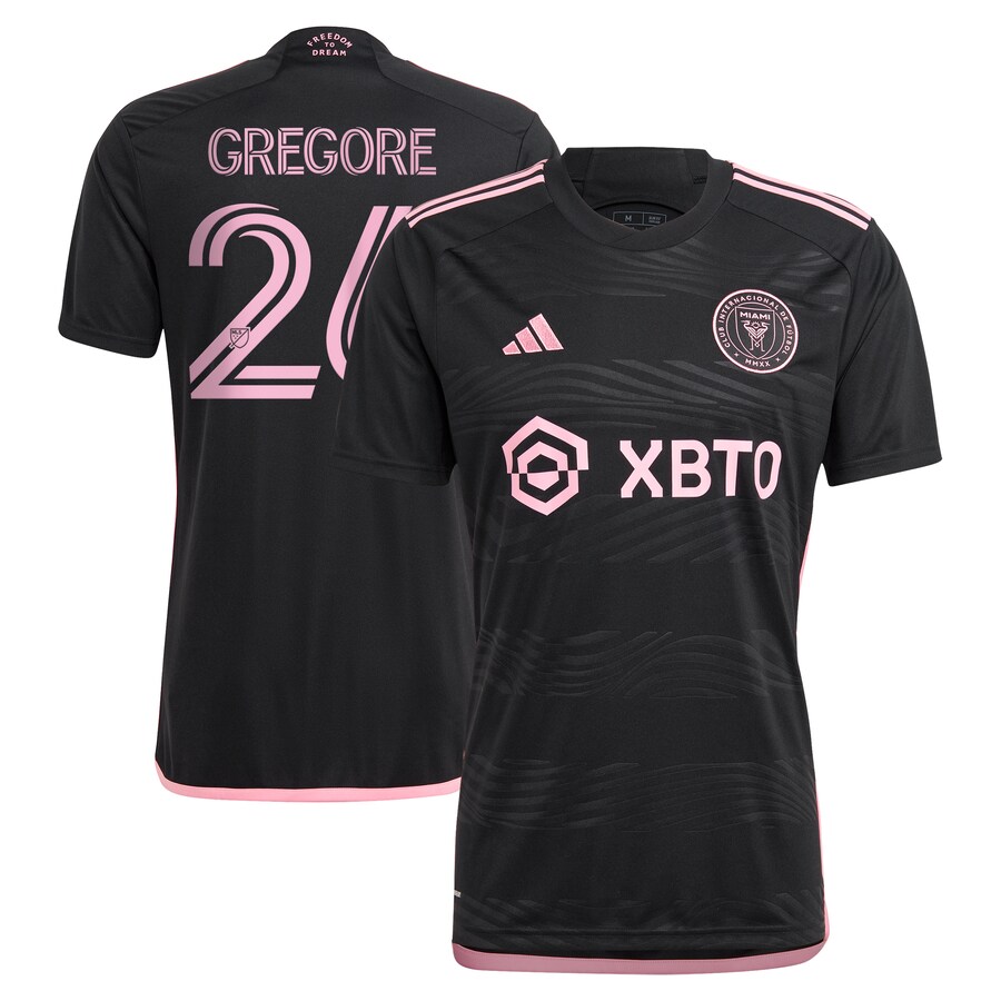 Women's Inter Miami CF Gregore adidas Black 2023 La Noche Replica Player Jersey