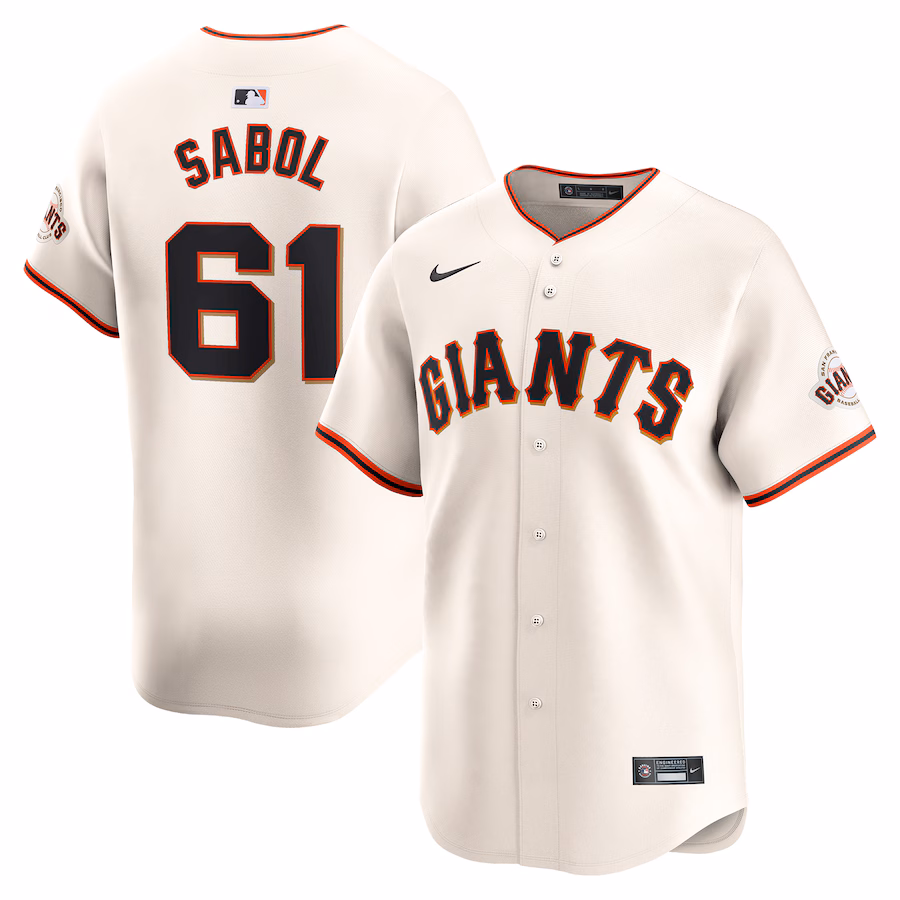 Men's San Francisco Giants Blake Sabol Nike Cream Home Limited Player Jersey
