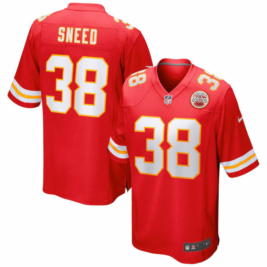 Men's Kansas City Chiefs L'Jarius Sneed Nike Red Game Jersey